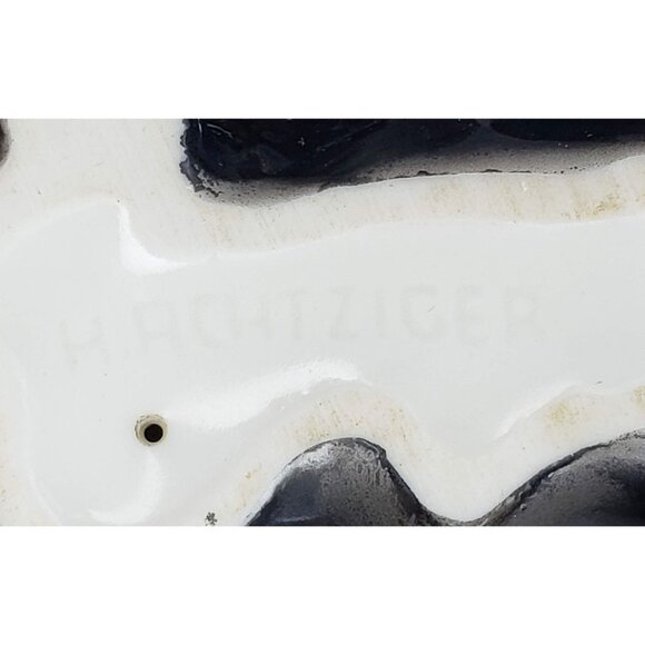 Hutschenreuther Black Poodle Figurine Sitting Hans Achtziger Germany Vintage - Picture 8 of 9